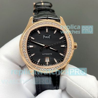 TW Factory New Clone Piaget Polo Date Rose Gold Diamond 150th Anniversary Edition Couple Watch 